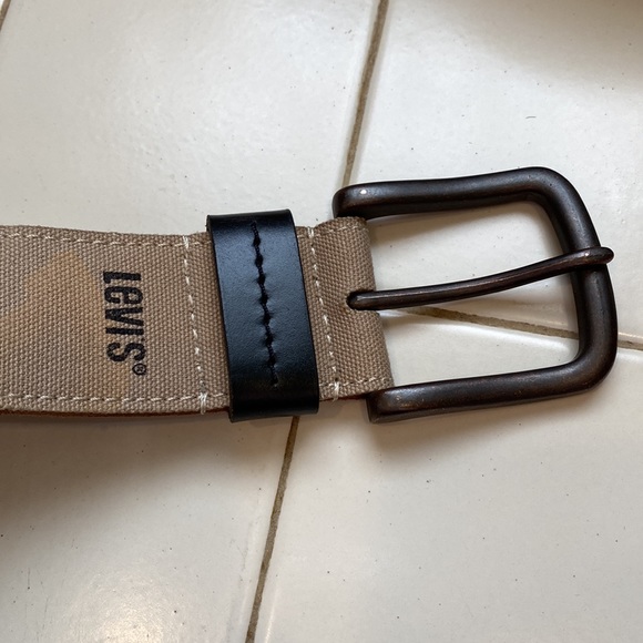 Levi’s belt canvas leather 38-40 - Picture 2 of 12